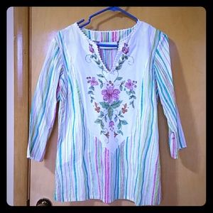 ⚜️Liz Claiborne first issue Indian inspired shirt